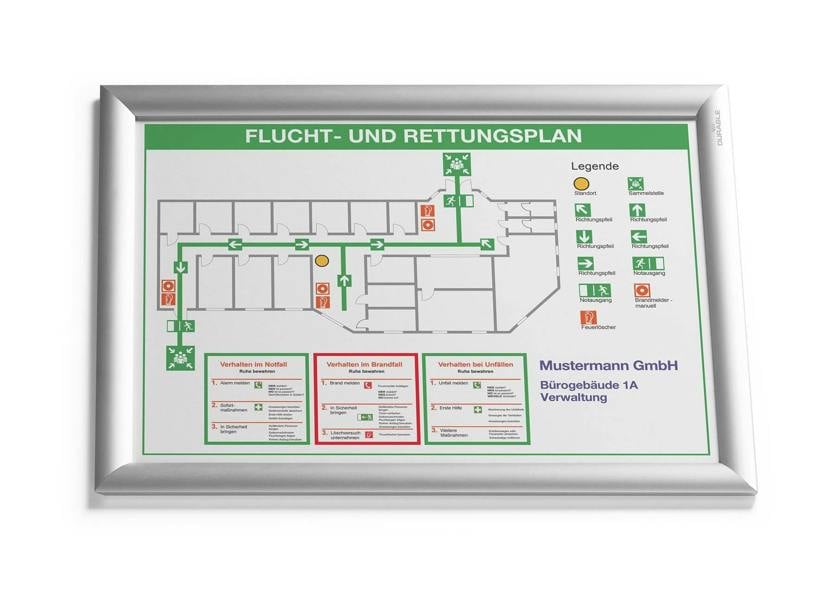 Durable Aluminium Snap Frame Retail Clip Poster Holder Notice Board | A3