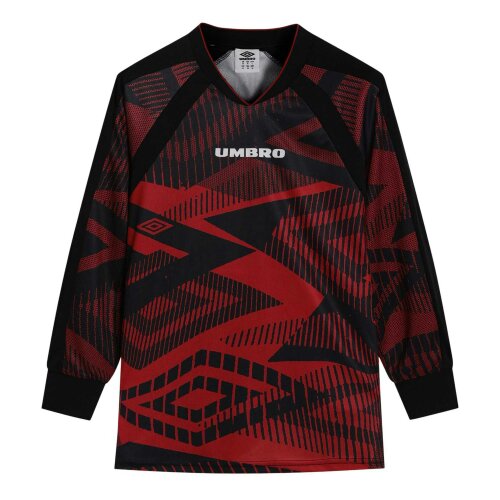 Umbro Mens Printed Long-Sleeved Jersey - Chili Pepper
