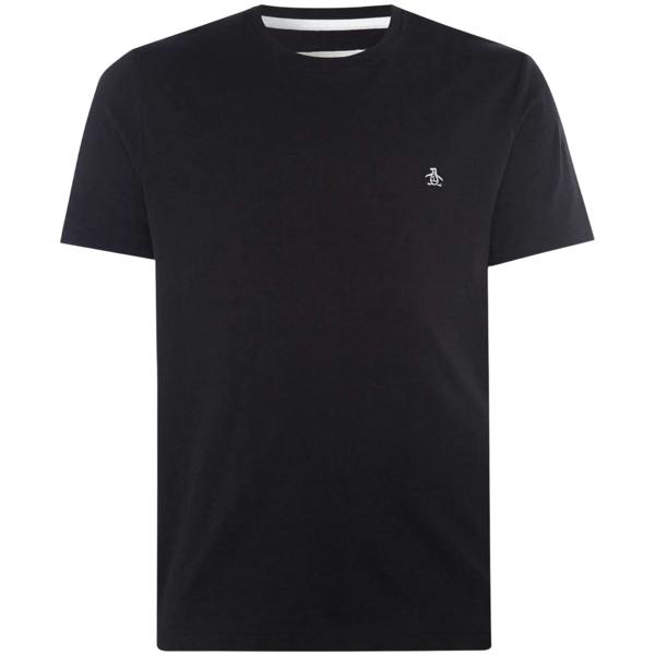 Original Penguin Mens Pin Point Embroidered T-Shirt - Black - 