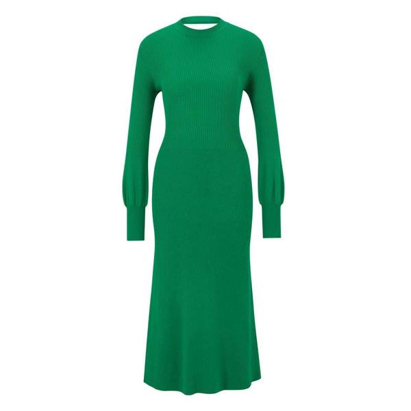 Hugo Womens/Ladies Slopenny Dress - Green - 