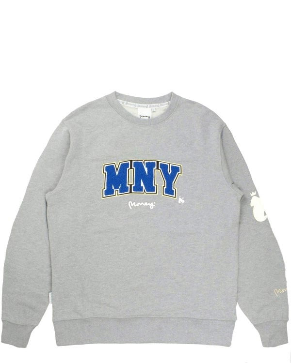 Money MNY Crew Sweat Grey Melange