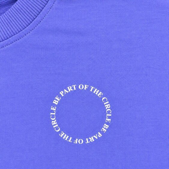 Onomato! Women's Cotton Be Part of the Circle Sweatshirt Size 2XL Very Peri