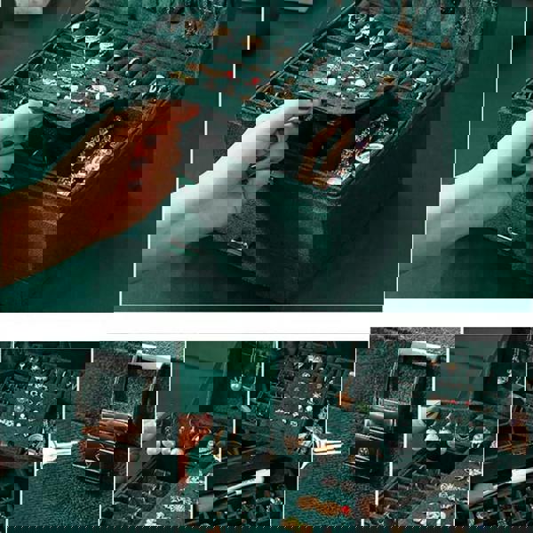 smartbies Large Jewellery Box Rings Necklaces Bracelets Jewelry Storage Organiser 3 Layer