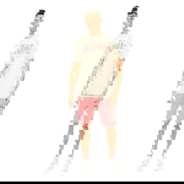 Crosshatch Mens Kensby Shorts - Pink - 