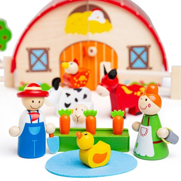 Bigjigs Toys BJ684 Mini Farm Playset