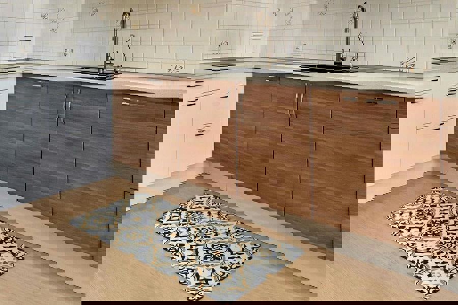 WFM6127 - European Vintage Floral Pattern Rug Mat 120cm x 60 cm