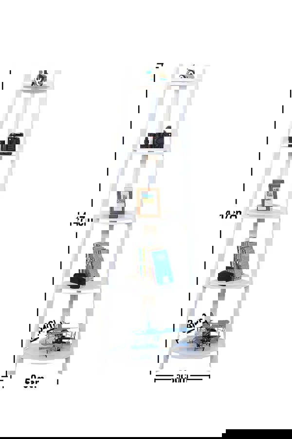 Living and Home 5-tier Modern Corner Ladder Plant Display Stand