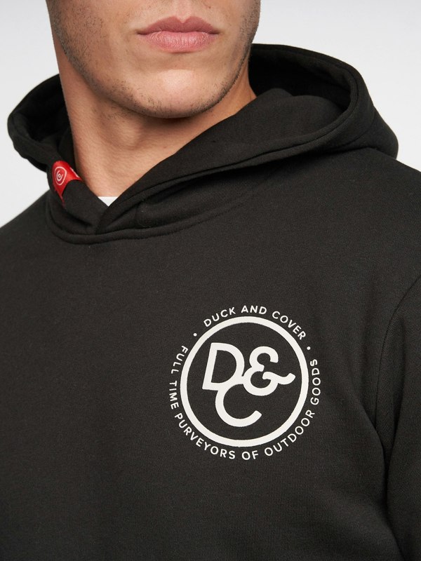 Duck and Cover Macksony Hoodie - Black