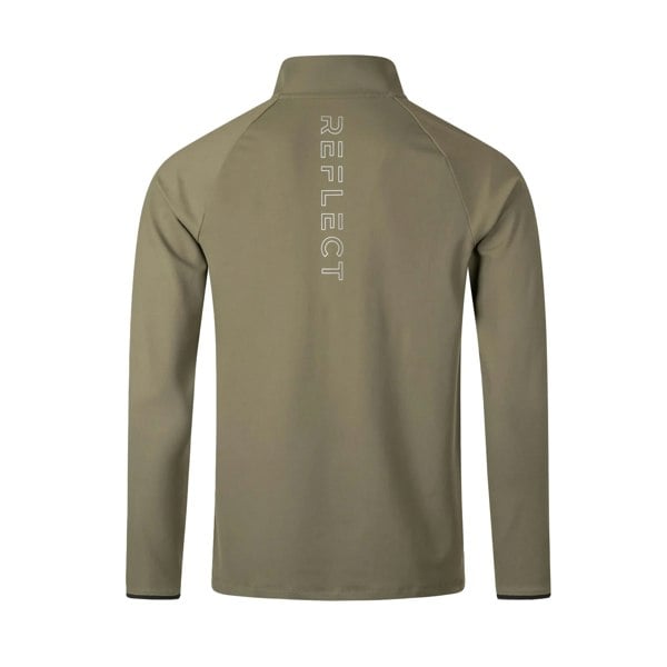 REFLECT Dynamic Pro Quarter Zip Track Top Khaki