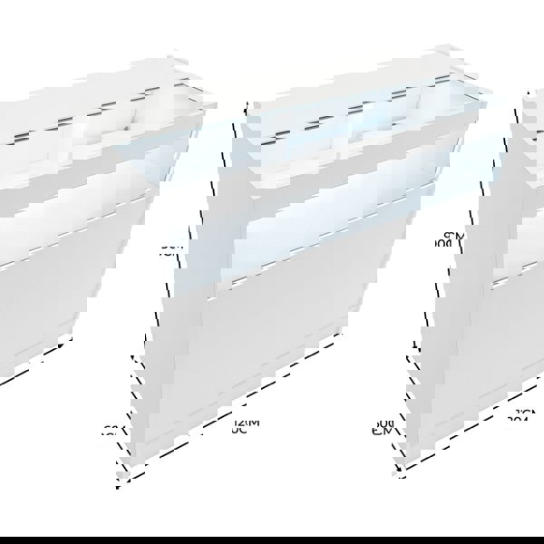 Monstershop LED Retail Shop Counter B1200 - White