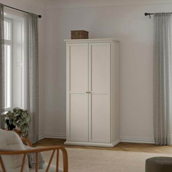Furniture To Go Paris Wardrobe with 2 Doors in Cashmere