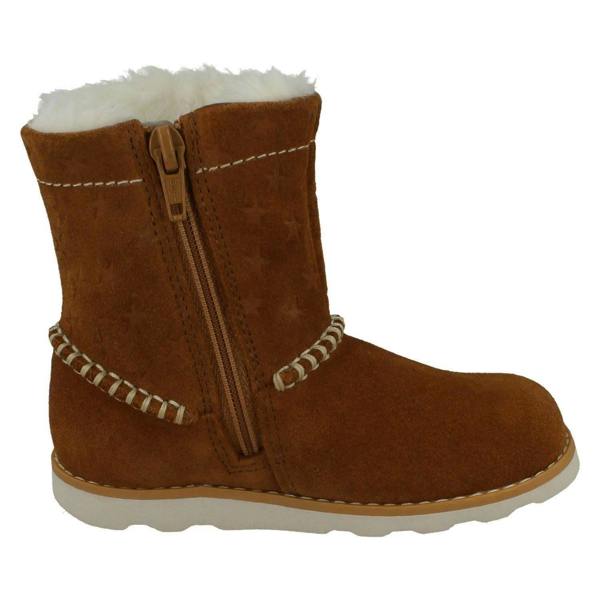 Clarks Girls Clarks Casual Warmlined Boots Crown Piper