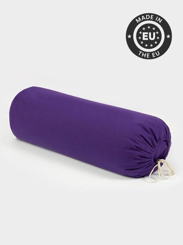 Yoga Studio EU Organic Buckwheat Drawstring Bolster - Purple