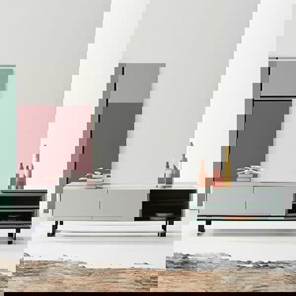 CASA TV Stand, White And Green-Weilai Concept-Weilai Concept