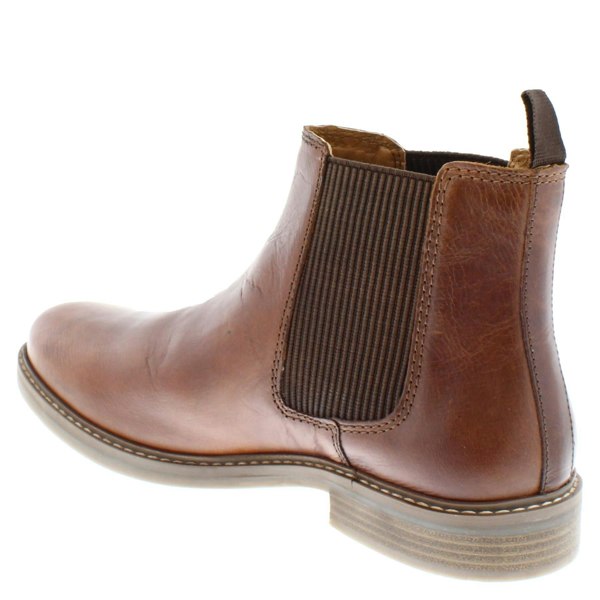 Thomas Crick Red Tape Crick Bamford Leather Mens Pull On Brown Chelsea Boots