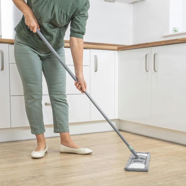 JVL Extended Microfibre Mop - Grey