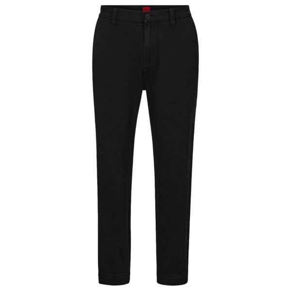 Hugo Mens Tapered Chinos - Black - 
