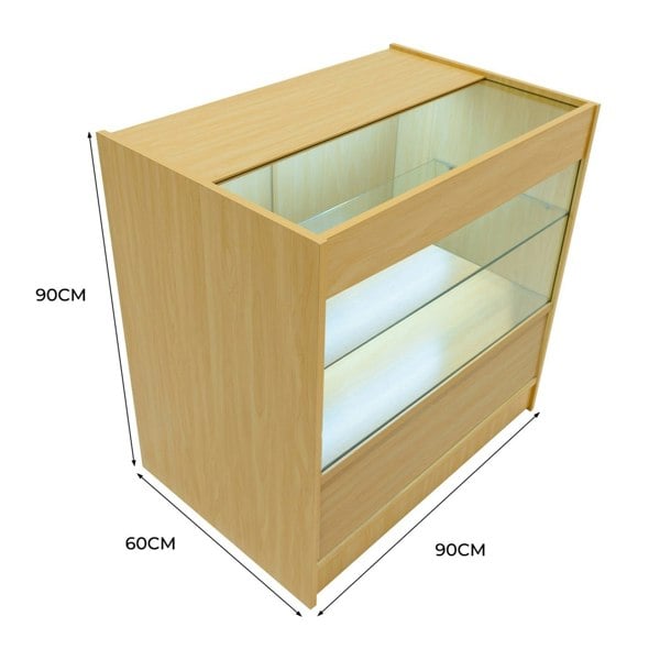 Monstershop LED Retail Shop Counter C900 - Maple