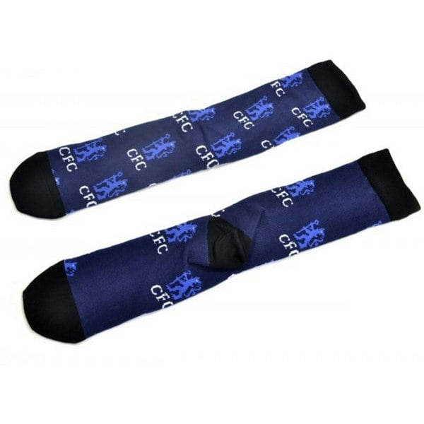 Chelsea FC Unisex Adults All Over Print Socks - Blue