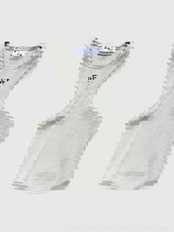 Off-White Basic Lux Rib Rowing Top Light Grey