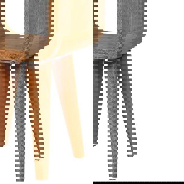 Artisan Furniture Extra Mini Minimalist Open Curved Oak-ish Bedside
