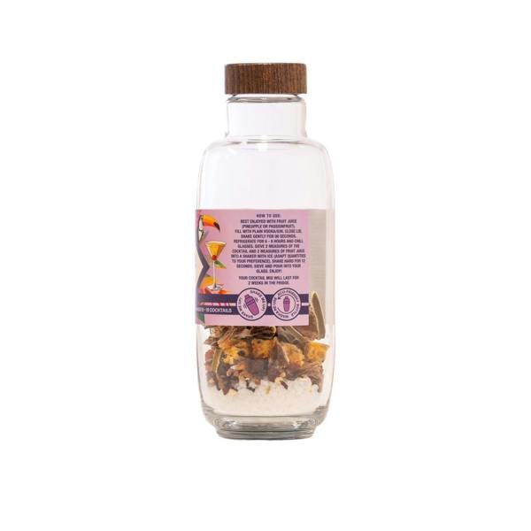 Rear of a Natural & Noble Cocktail Kit Showing Instructions