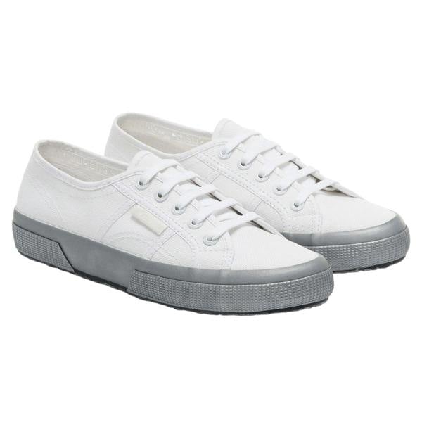 Superga Womens/Ladies Pearl Gum Trainers - White/Silver - 