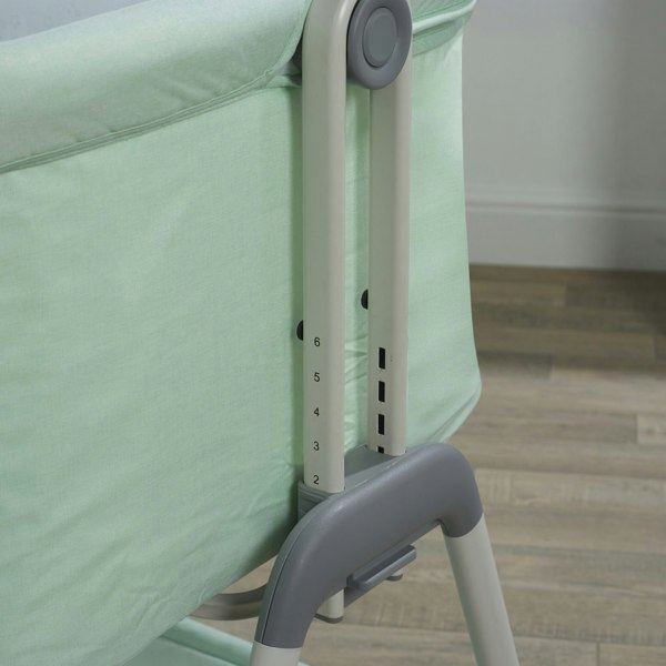 Kinder Valley Snoozie Bedside Crib Misty Jade