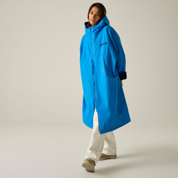 Regatta Unisex Adult Camo Waterproof Changing Robe - Sonic Blue