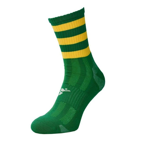 Precision Unisex Adult Pro Hooped Football Socks - Green/Gold