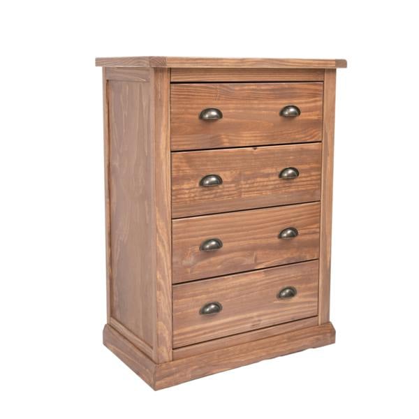 Tirolo 4 Drawer Chest of Drawers Brass Cup Handle