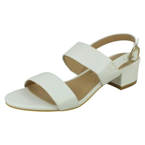 Spot On Ladies Spot On Block Heel Mules F12014