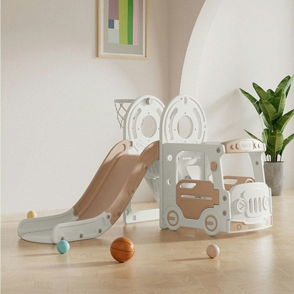 3-in-1 Kids Toddler Swing and Slide Set Climber Playset Swing & Slide Living and Home