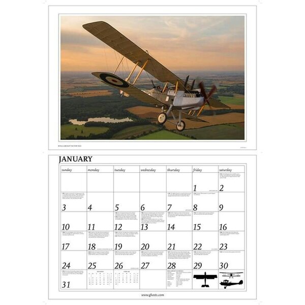 Ghosts, World War One the Great War Deluxe Calendar 2027, Deluxe Calendars, Month To View, History & Literature, Gift