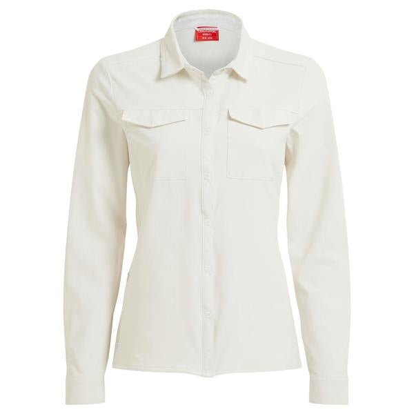 Craghoppers Womens/Ladies NosiLife Pro III Nosilife Long-Sleeved Shirt - Sea Salt