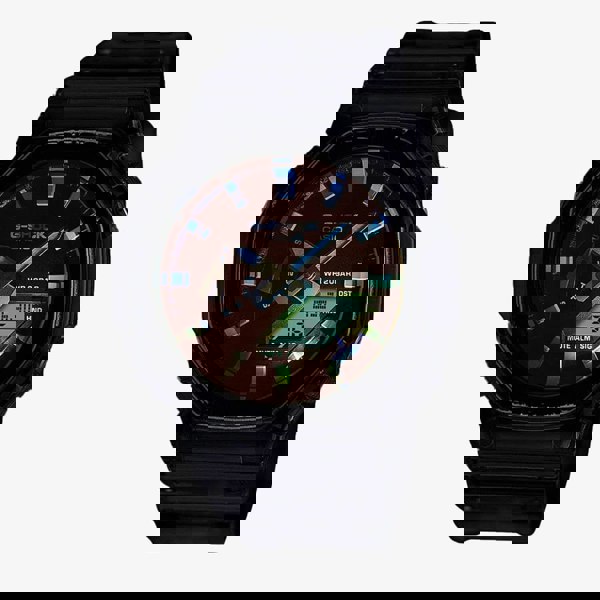 Casio G-Shock Core Grey Transparent Orange Dual Display Watch GA-2100TLS-8AER