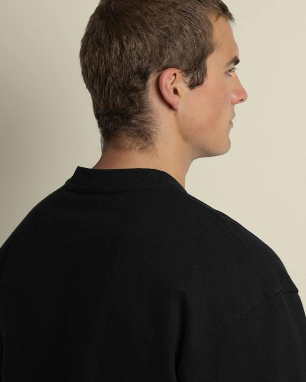 Larsson & Co Praesto - Oversized Stepped Hem Sweatshirt