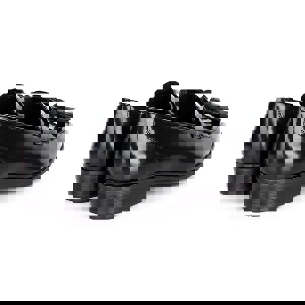 David WeJ Patent Leather Loafers with Tassels - Black