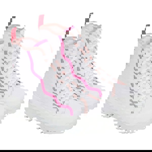 Superga Womens 2341 Alpina Curly Bindings Ankle Boots - White/Pink