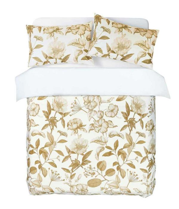 M.M Linen Botanical Duvet Set - Ochre