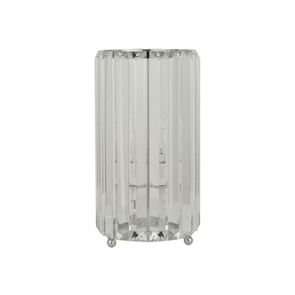 Lighting Collection Modern Faceted Glass Accent Lamp