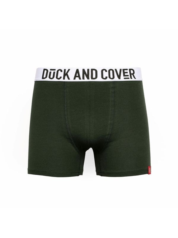 Duck and Cover Galton Boxers 2pk Green/Blue