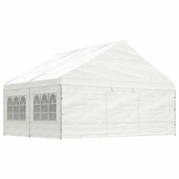 Berkfield Gazebo with Roof White 4.46x5.88x3.75 m Polyethylene