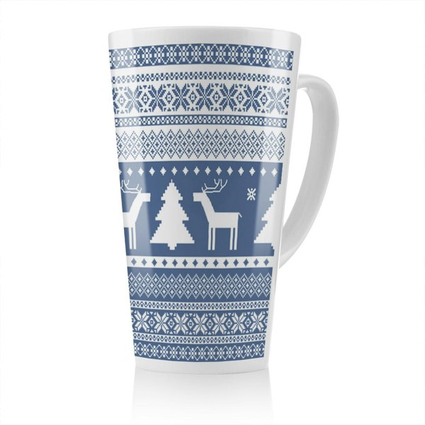 Benjamin Tate Design Knitted Ornamental Pattern Dining Latte Mug