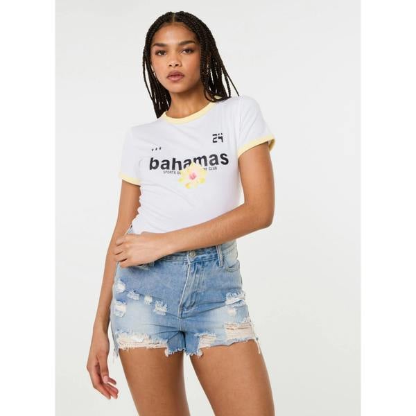 Pink Vanilla Hibiscus Sports T-Shirt