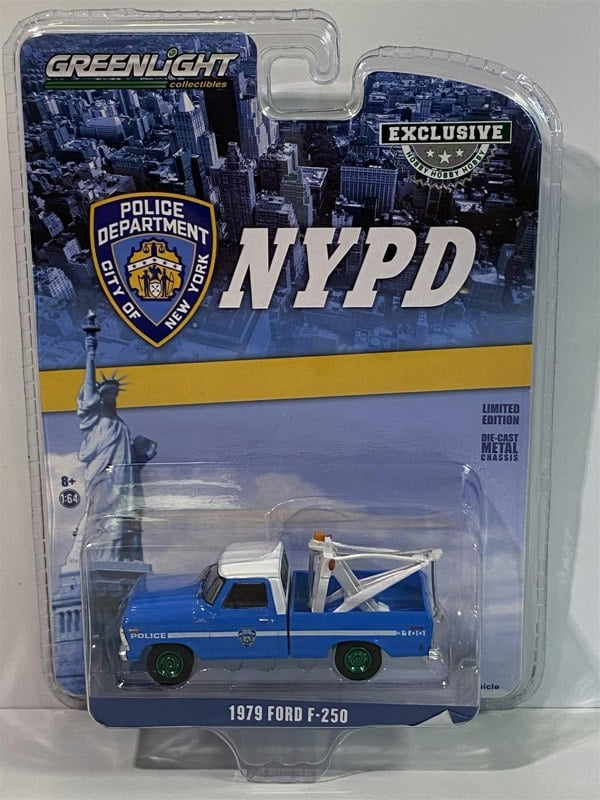 chase model 1979 ford f-250 nypd 1:64 scale greenlight 30224