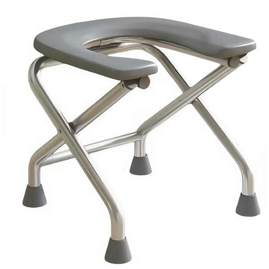 Havendro Lightweight Folding Bedside Commode Toilet Chair Removable Bucket Anti Slip