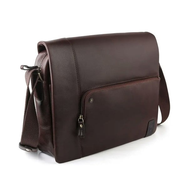 PRIMEHIDE Leather Messenger Bag - Tuscan