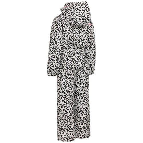 Trespass Girls Heysen Leopard Print Ski Suit - White