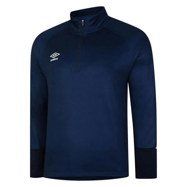 Umbro Childrens/Kids Total Training Quarter Zip Track Top - Navy/Dark Navy/White